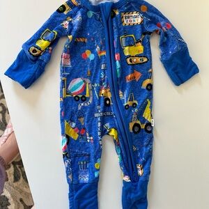 Little Sleepies Blue Construction Pajamas